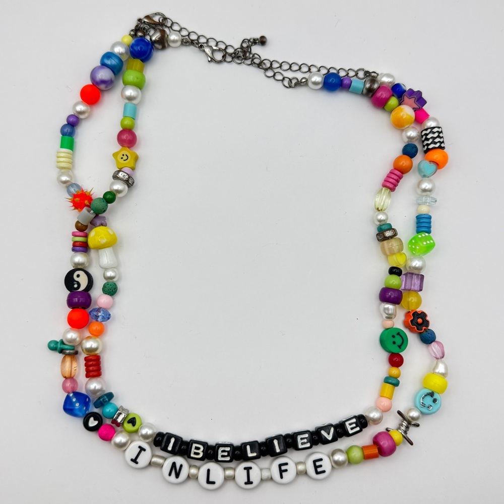 I BELIEVE IN LIFE COLORFUL NECKLACE